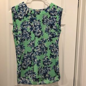J. Crew Factory Printed Drapey Sleeveless Top